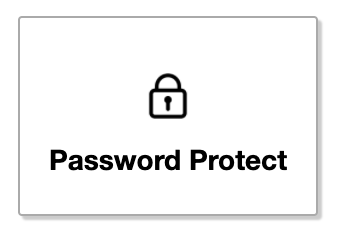 Password protect button in the editor