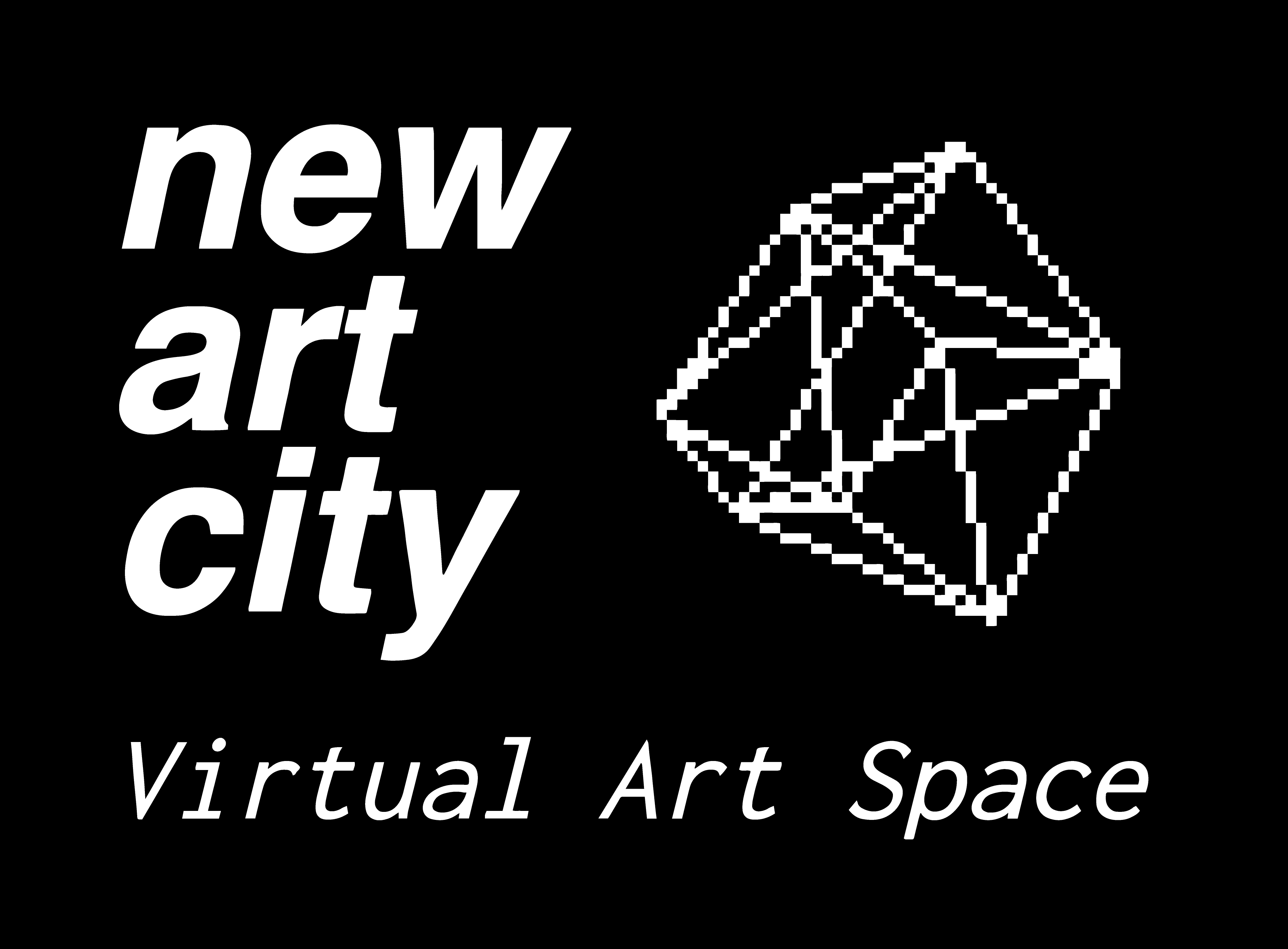New Art City logo white on black
